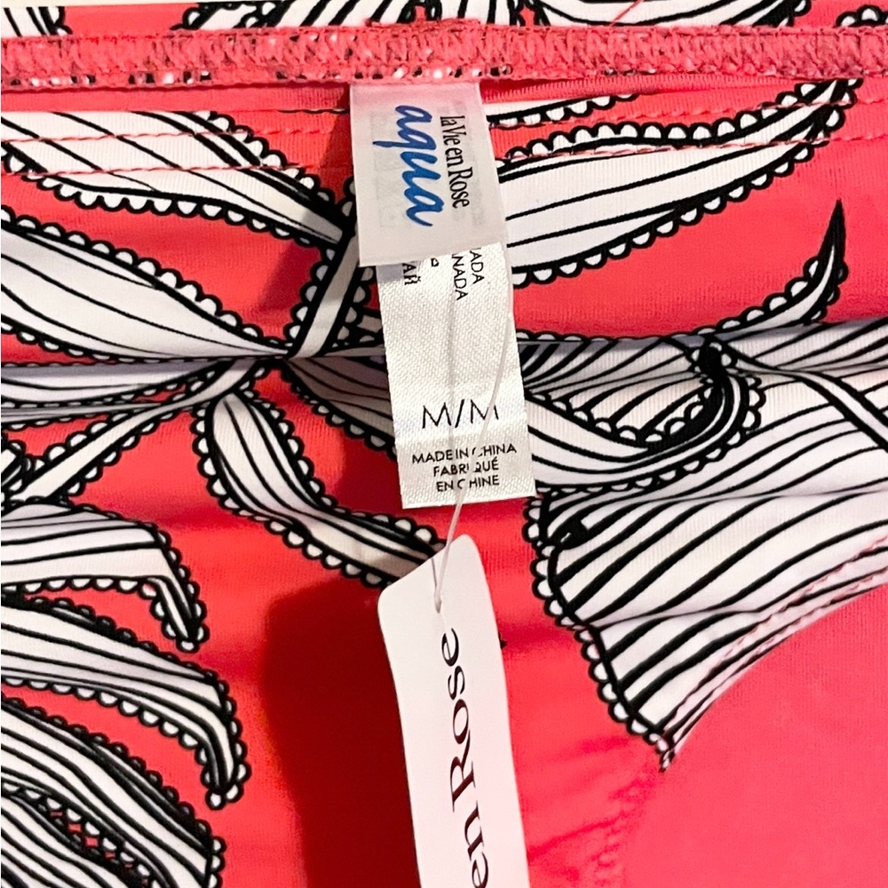 Sz US M La vie en rose aqua bikini bottom tie at the side NWT - Picture 5 of 6